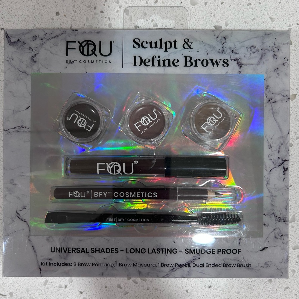 NEW BFY Cosmetics Sculpt & Define Brows Set Vegan Long Lasting Smudge-Proof